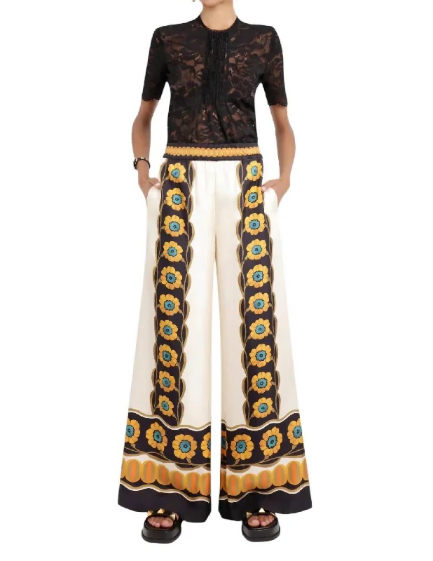 Get The Latest Trends Palazzo Pants In Daisy Chain