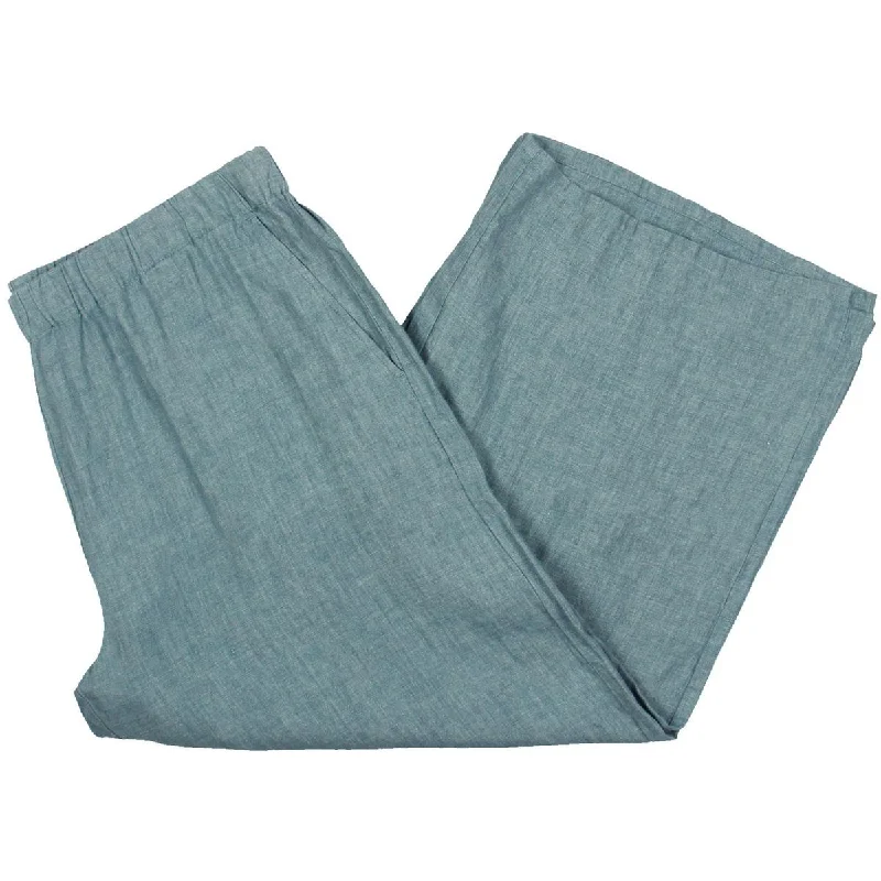 Special Offers Womens Linen Cropped Wide Leg Pants