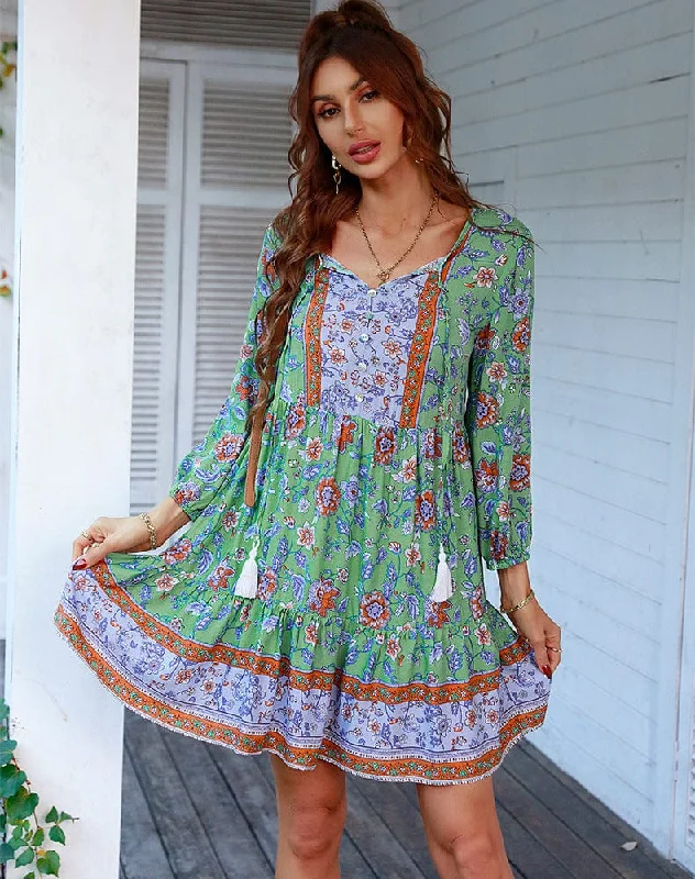 Seasonal Sale Serene Chic Bohemian Midi Dress