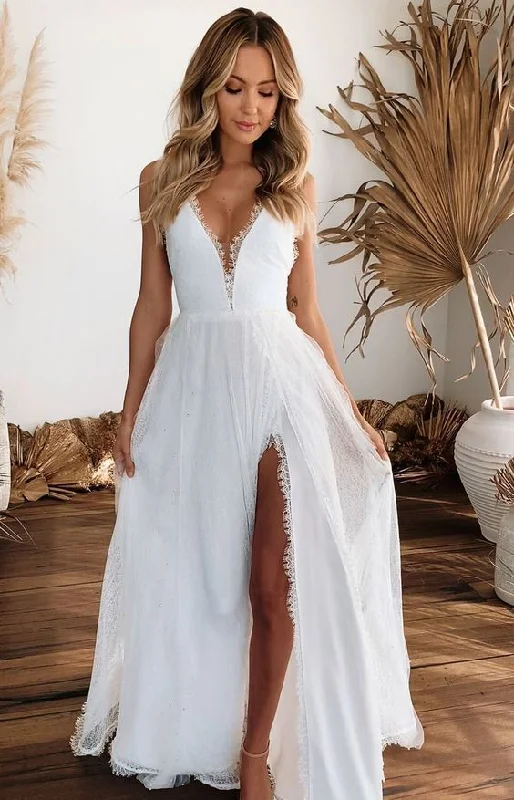 Budget Saver Long Prom Dresses Cute Girl Simple Elegant Wedding Dresses     cg23723