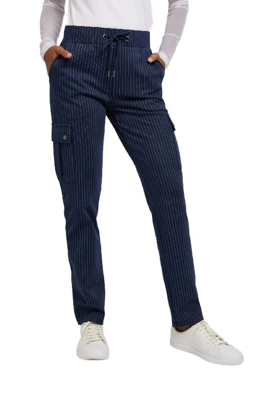 Special Offers, Don't Miss Women's Indie Pinstripe Pant In Navy/white