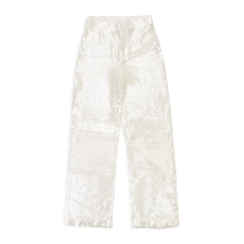 Beat The Heat In Tropical Styles CALLIPYGIAN SEQUIN CLEAR TROUSER