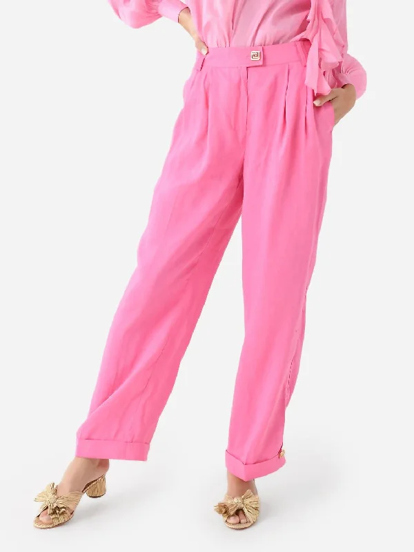 End Of Season Sale Sentiment Tailored Pant In Brilliant Pink