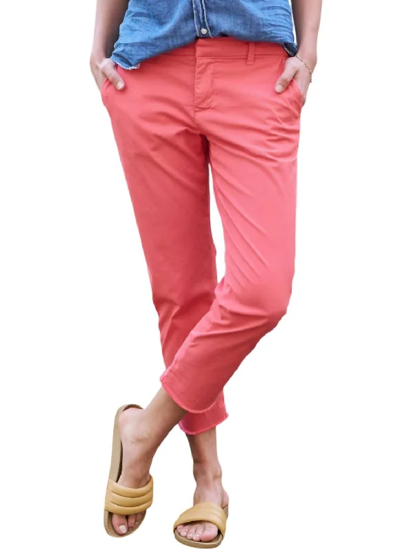 Budget Friendly Italian Chino Pants In Flushed Pink