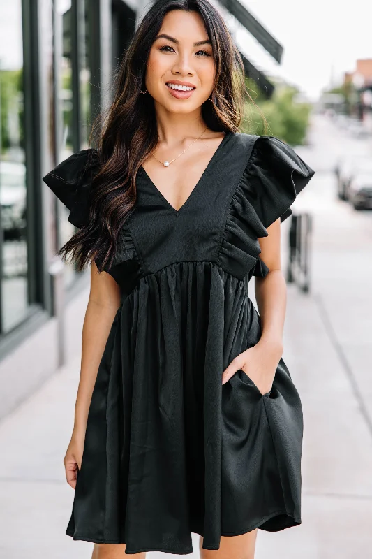 Browse Our Top Products Find You Well Black Ruffled Dress