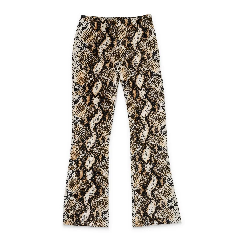 Clearance Event CALLIPYGIAN SNAKE BROWN KICK PANT