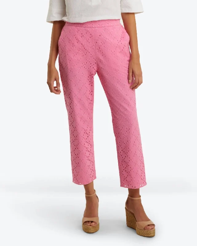 Best Sellers Eyelet Pants In Sachet Pink Eyelet