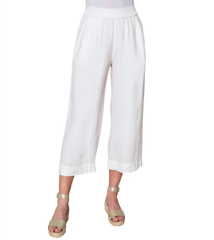 Comfort Meets Fashion City Pants In Soft White