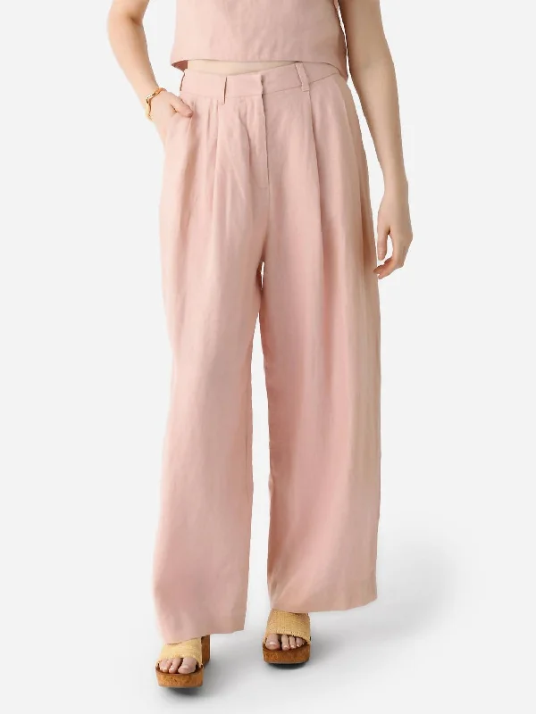 Fashion Deal Wyatt Trouser In Silver Pink