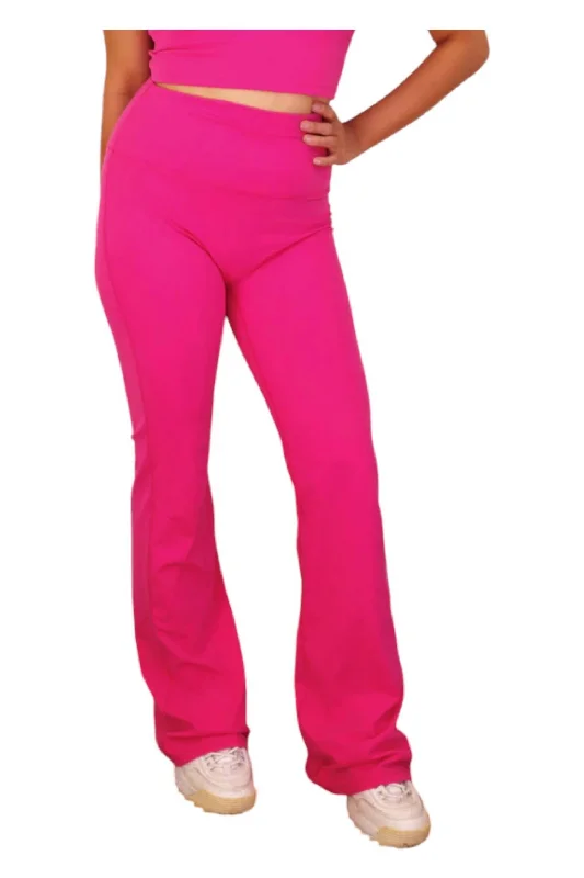 Flash Sale Starts Flared Pants In Pink