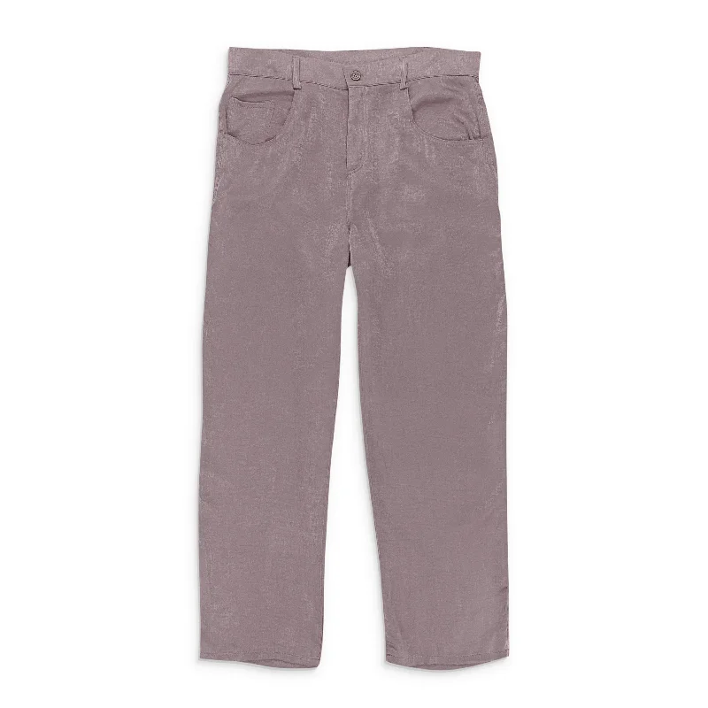 Holiday Sale CALLIPYGIAN SATIN LAVENDER WOMEN'S STRAIGHT PANTS