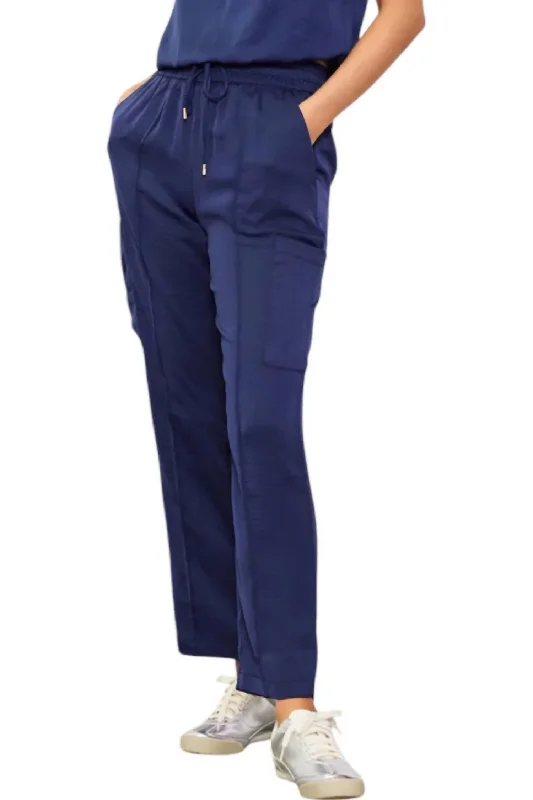 Limited Time Offers Pintuck Jogger Pants In Navy