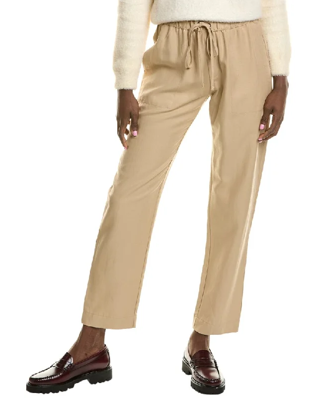 Trendy Pulse Enza Costa Twill Linen-Blend Easy Pant