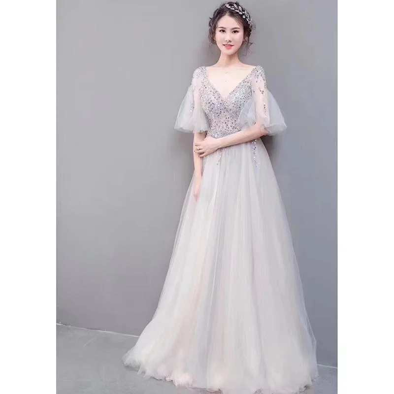 Flash Sale Now noble, elegant, long sexy, dignified temperament, atmosphere drag tail dress