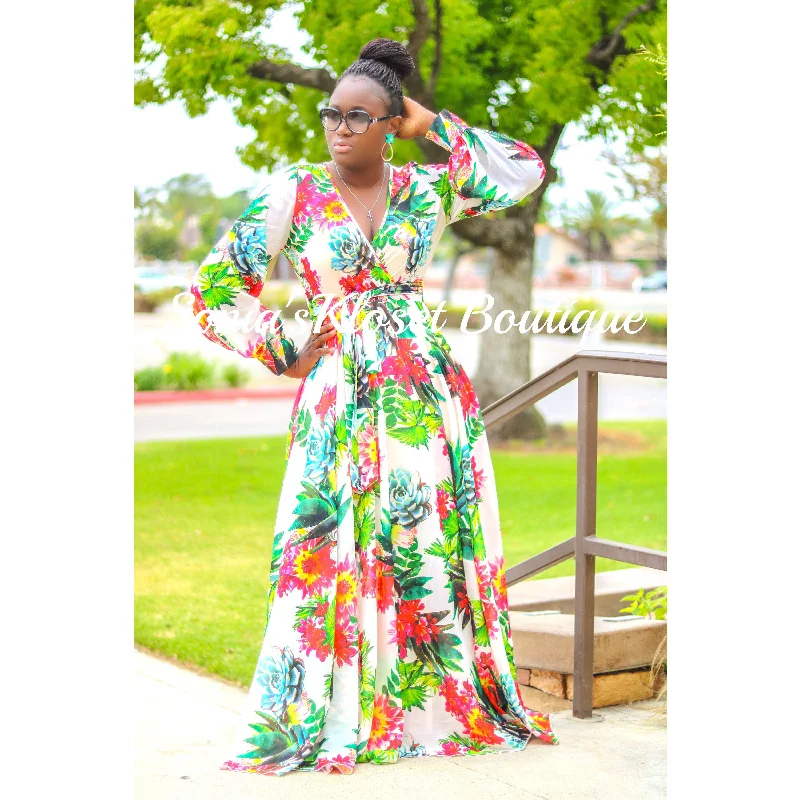 Fashion Sale TROPICAL MAXI DRESS