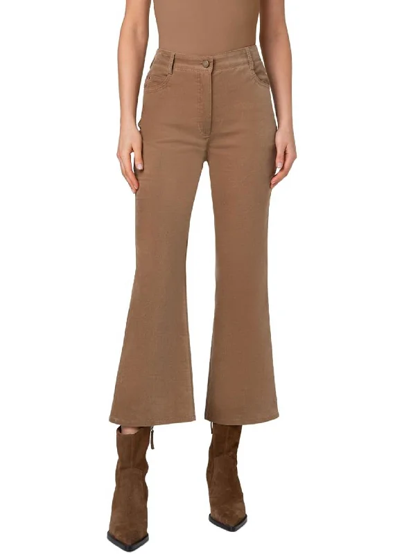 Sale Event, Prices Rock Cali Velvet Ankle Bootcut Pants In Caramel