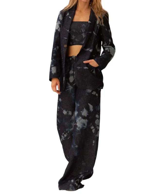 Stupidly Low Prices Wave Wide Leg Pants In Demon Tie-Dye