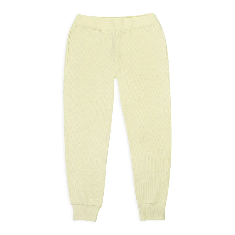 Early Access To Art Deco Styles Sale CALLIPYGIAN RIB GREEN WOMEN'S JOGGERS & SWEATPANTS