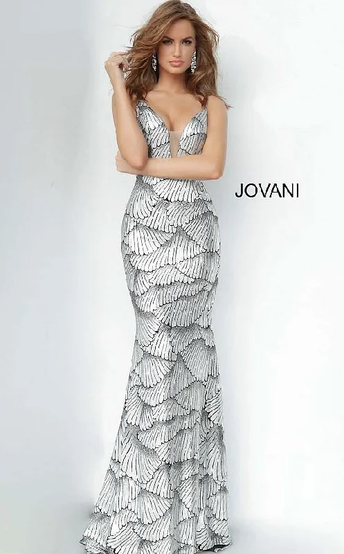 Style Breakthroughs Jovani 3940 Long Formal Spaghetti Straps Prom Dress