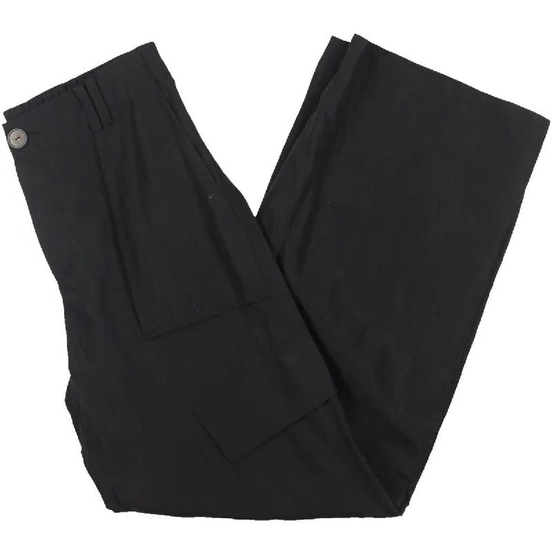 Seasonal Picks Womens Tencel Wide Leg Cargo Pants