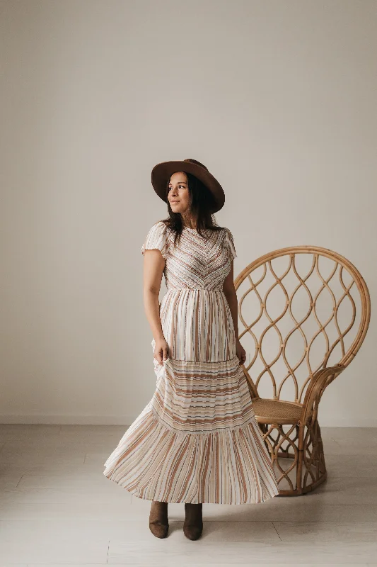 Chic Outfits Piper Striped Maxi Dress