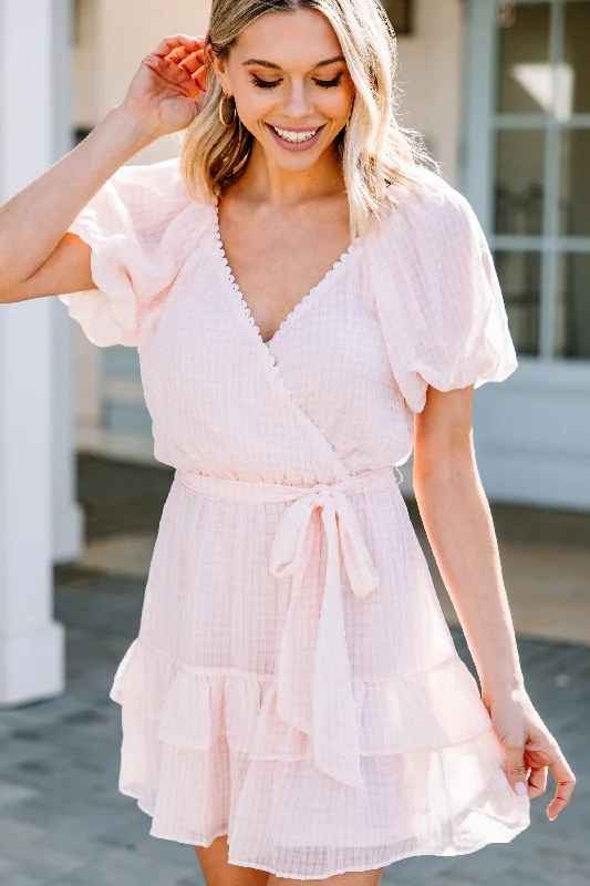 Flash Deals Start The Day Blush Pink Mini Dress