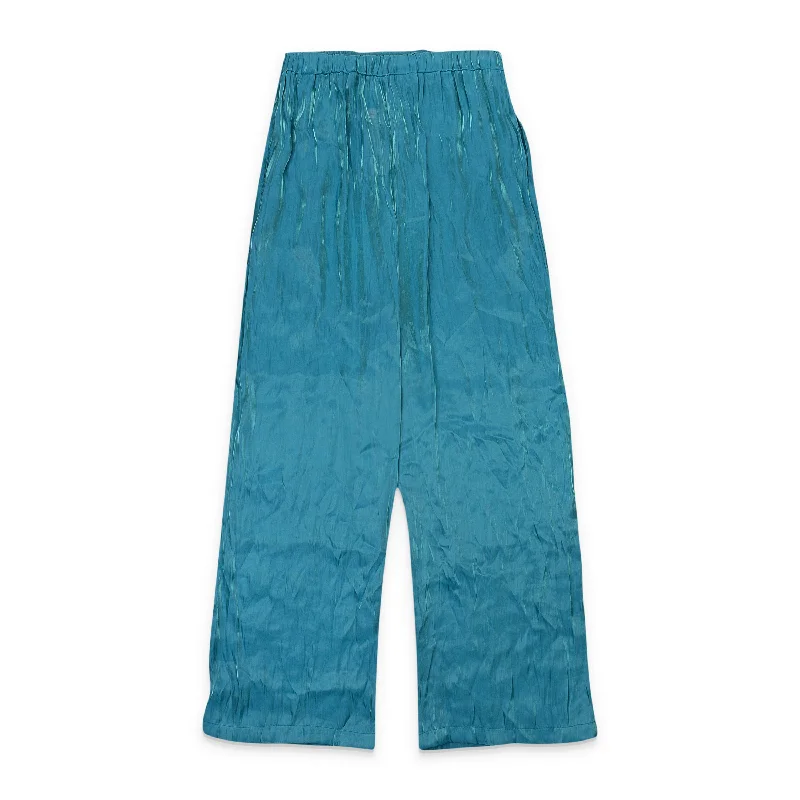 Discounts On Casual Weekend Styles CALLIPYGIAN IRIDESCENT PULL ON BLUE WOMEN'S STRAIGHT PANTS