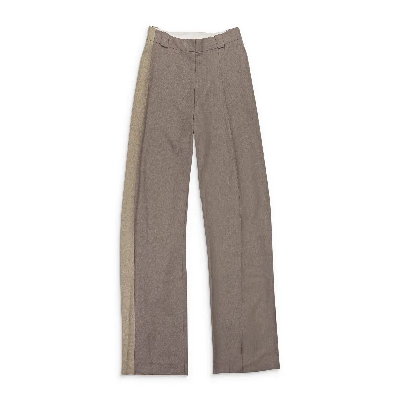 Now On Sale For Chic Urban Styles EFTYCHIA 2TONE ON&OFF CREASE BEIGE TROUSER