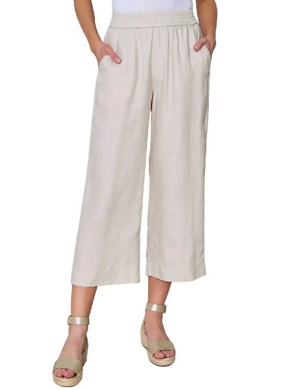 Versatile Wardrobe Essentials City Pants In Flax