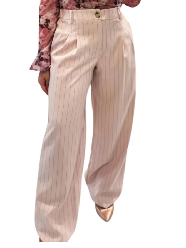 Wardrobe Refresh Good Graces Wide Leg Trousers In Soft Pink