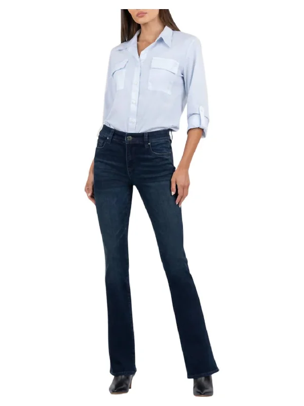 Special Occasion Wear Natalie Mid Rise Bootcut Jeans In Leading Wash