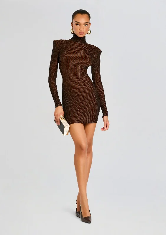 Stylish Statements Moda Rib Knit Mini Dress