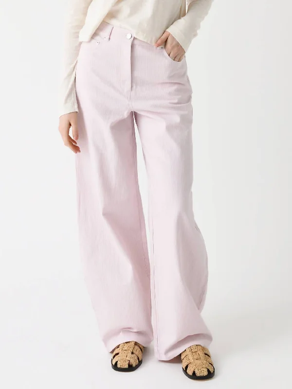 Fashion For Every Occasion Cocoon Striped Pant In Ballerina Combo