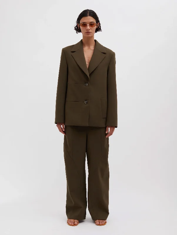 The Epitome Of Modern Women's Fashion Felix Blazer in Khaki