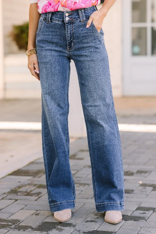 Absurdly Cheap Sale Judy Blue: Make You Move Medium Wash Wide Leg Jeans