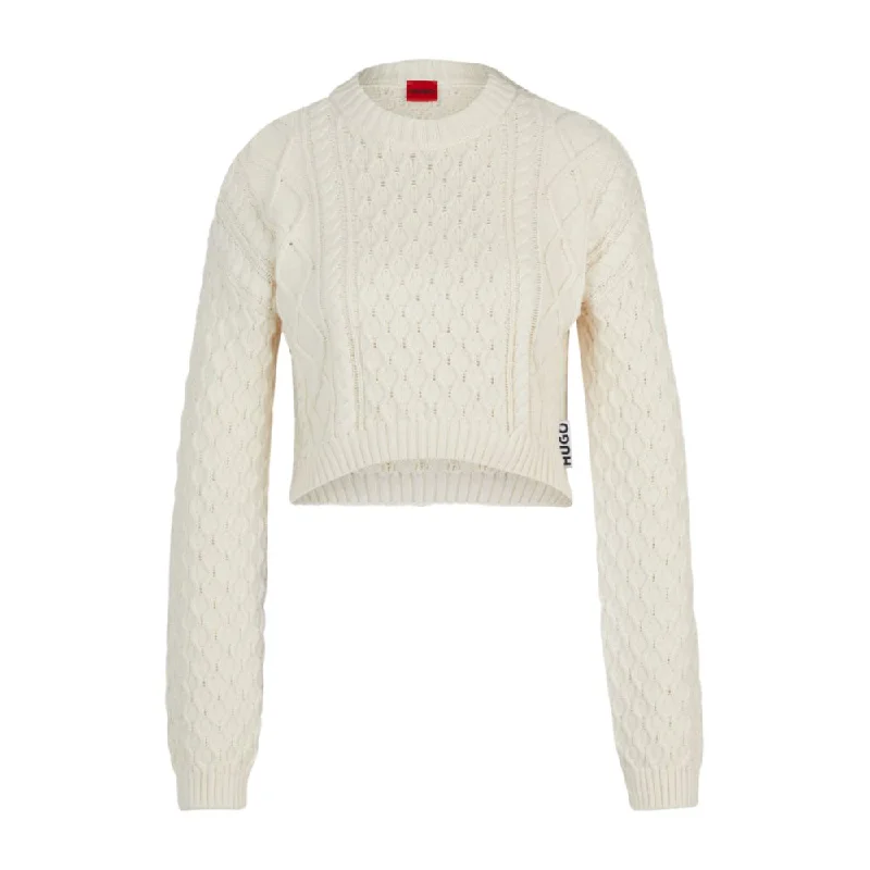 Best Sellers Cotton-blend sweater with cable-knit structure