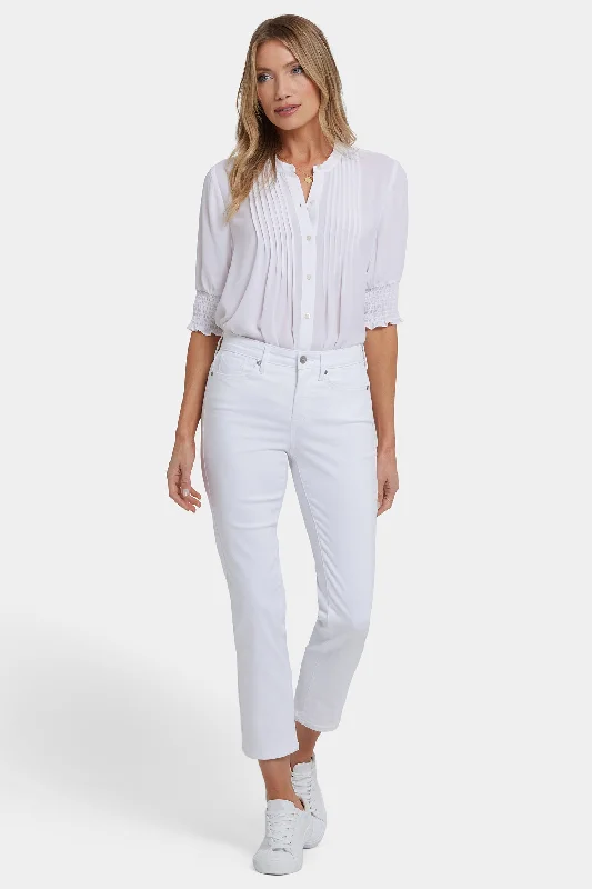 Versatile Outfits Sheri Slim Ankle Jeans - Optic White