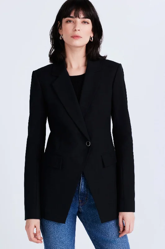 Fashion Forward Femme Noah Single Breasted Jacket in Black