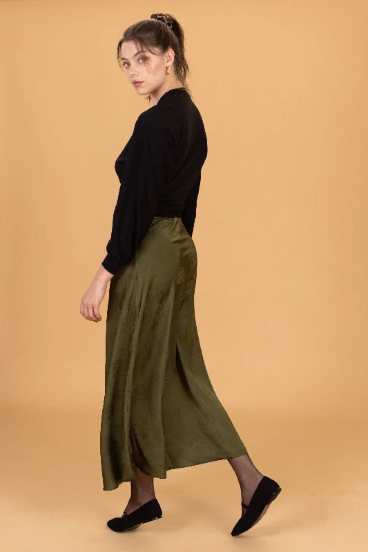 Style Your Wardrobe Skirt Lucian Olive