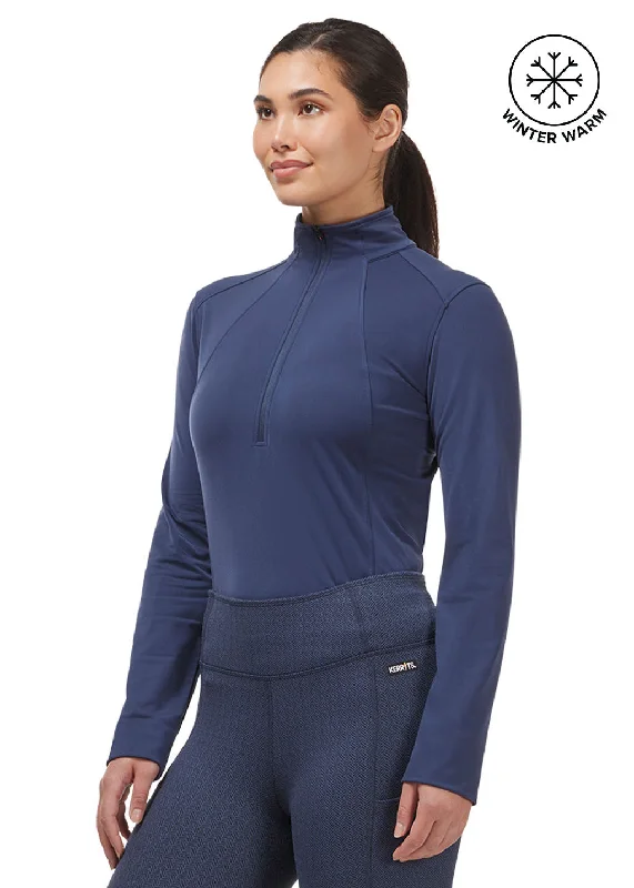 Stylish Basics In Stride Quarter Zip Fleece Tech Top