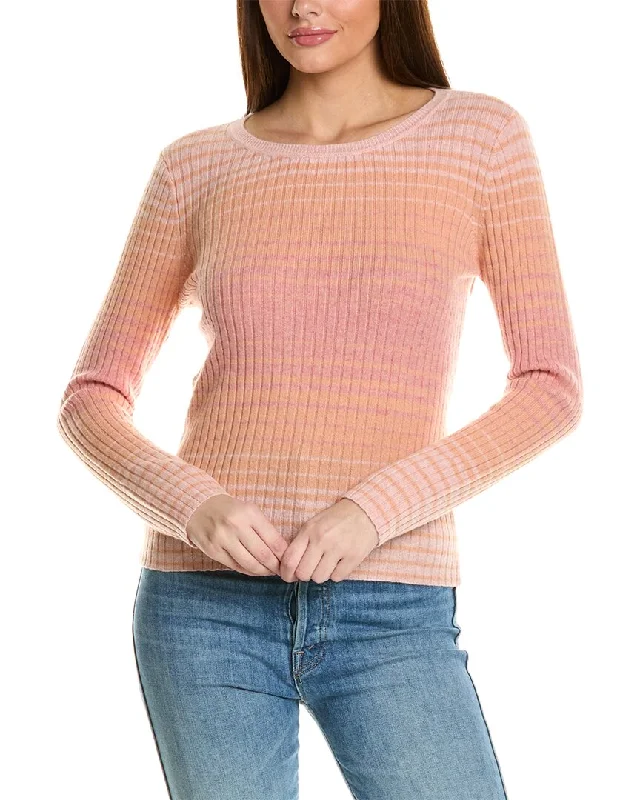 Massive Savings Collaboration Meredith Ombre Ribbed Cashmere Sweater