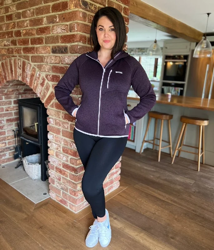 Minimalist Office - Ready Style Plum Newhill Hooded Full Zip Fleece