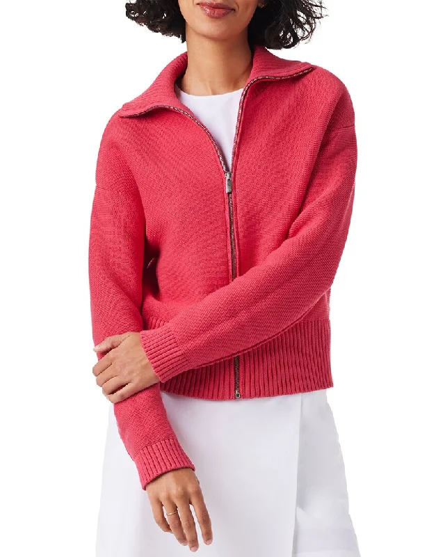 Trendy Street Style Attire NIC+ZOE Zip Front Sweater Jacket