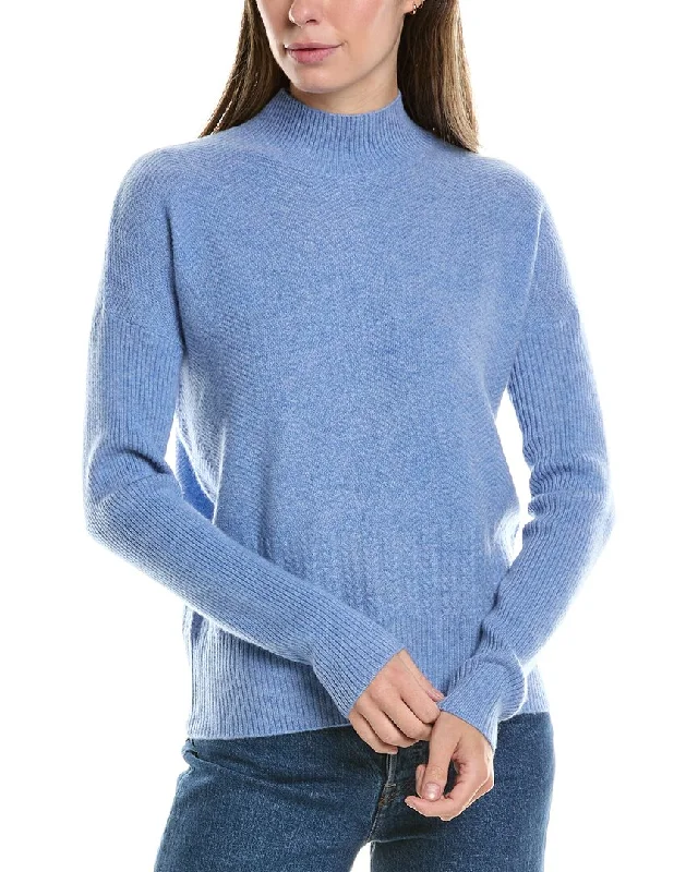 Exclusive Discounts InCashmere Textured Stripe Cashmere Sweater