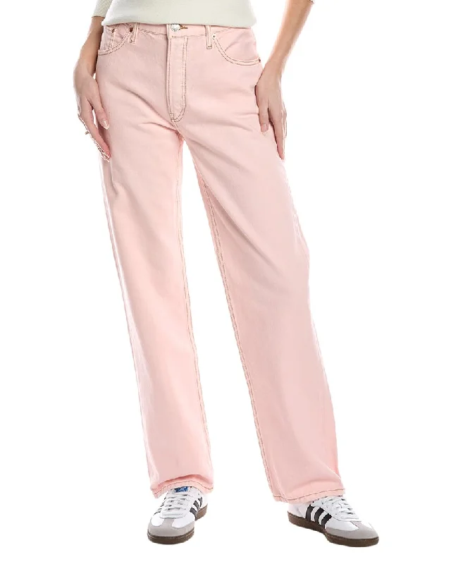 Relaxed Style RE/DONE Loose Long Washed Pink Jean