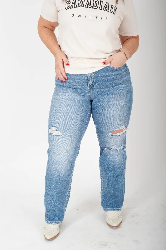 Limited Time Offers Joysome High Rise Dad Jeans