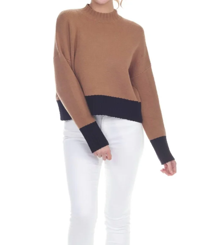 Limited Time Special Offer Adelaide Knit Sweater In Camel