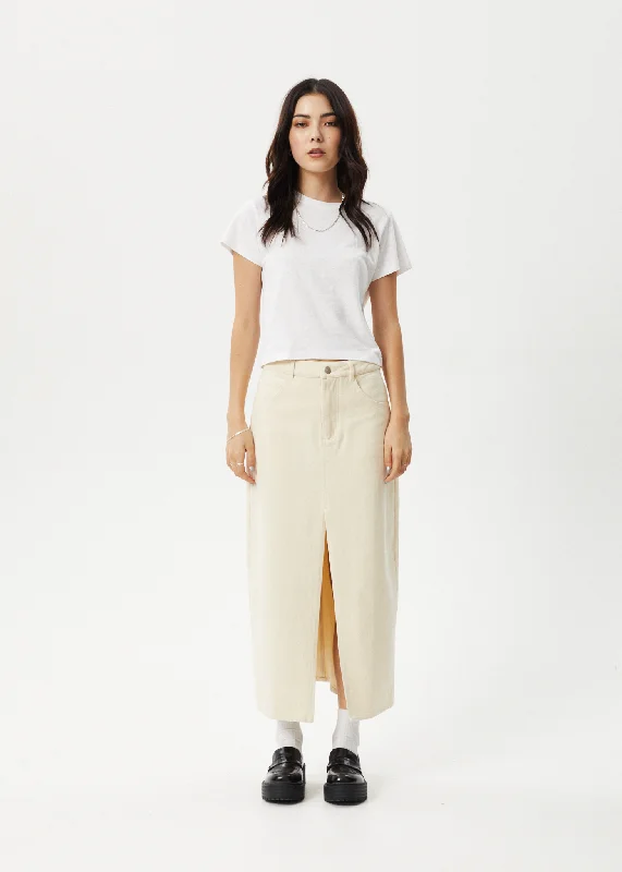 The Epitome Of Modern Women's Fashion AFENDS Womens Mika - Maxi Skirt - Sand