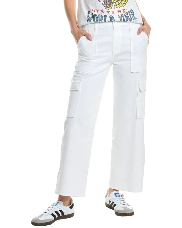 Timeless Elegance HUDSON Jeans Rosalie White High-Rise Wide Leg Cargo Jean