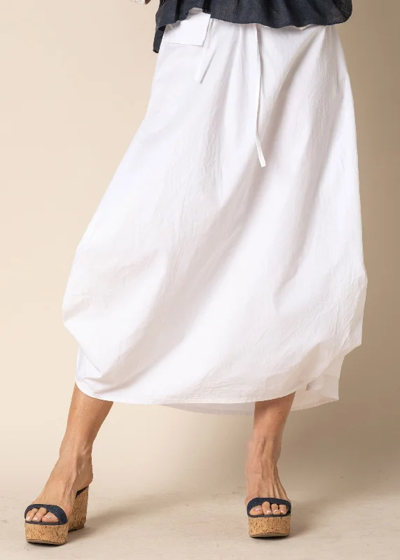 Unleash Your Fashion Ada Cotton Skirt in White